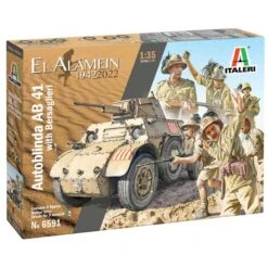 1/35 Autoblinda AB 41 With Bersaglieri El Alamein 6591 Italeri