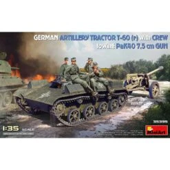 1/35 German Tractor T-60(r) W/ PaK40 Gun & Crew 35395 Miniart