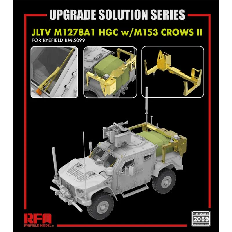 1/35 Upgrade Set For 5099 JLTV RM2059 Rye Field Models 3 1/35 Upgrade Set For 5099 JLTV RM2059 Rye Field Models