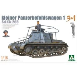 1/16 German SdKfz 265 Kleiner Panzerbefehlswagen 1 3 In 1 Takom 01017