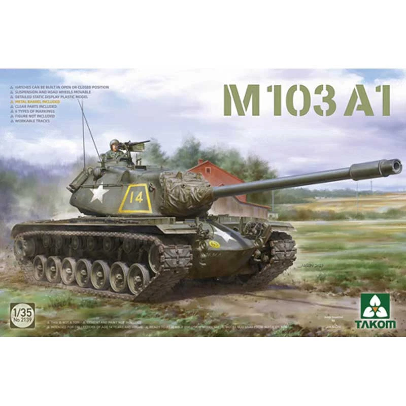 1/35 US M103A1 Heavy Tank C.1959 02139 Takom 3 1/35 US M103A1 Heavy Tank C.1959 02139 Takom