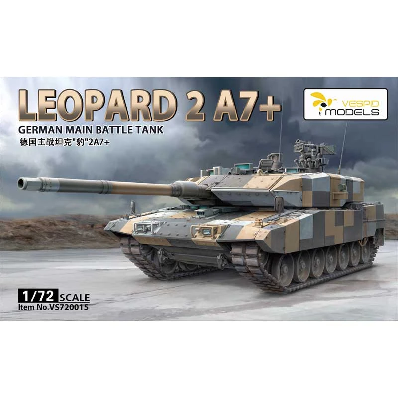 1/72 Leopard 2 A7+ German Main Battle Tank 341 Fahrgestell VS720015 Vespid Models 3 1/72 Leopard 2 A7+ German Main Battle Tank 341 Fahrgestell VS720015 Vespid Models