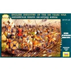 1/72 English Infantry Of The 100 Years War XIV-XV A.D. 8060 Zvezda
