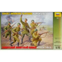 1/72 Soviet Infantry Platoon Kursk, 1943 8077 Zvezda